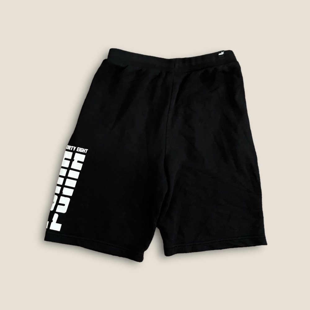 Puma Active Graphic Sweat Shorts Black Small